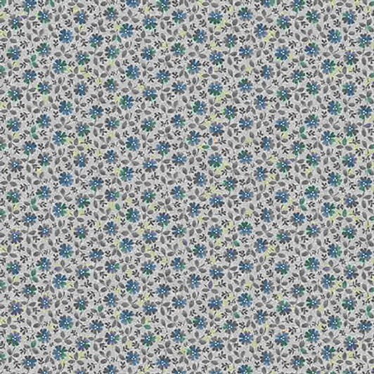 Marcus Fabrics - Old Blue Calicos - Valley Flowers, Blue