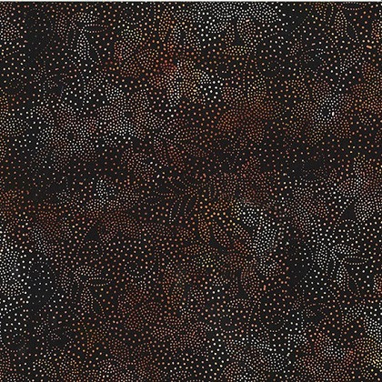 Hoffman California - Bali Batik 2022 - Dotty Floral, Chai-Tea