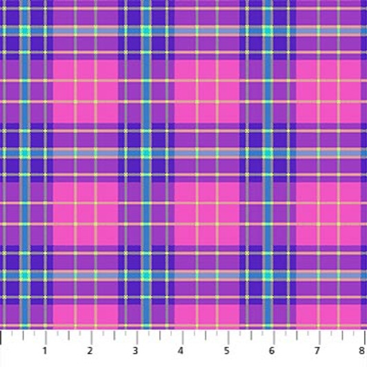 Northcott - Piccadilly - Large Plaid, Pink/Multi