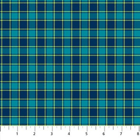 Northcott - Piccadilly - Tri Color Check, Navy/Multi
