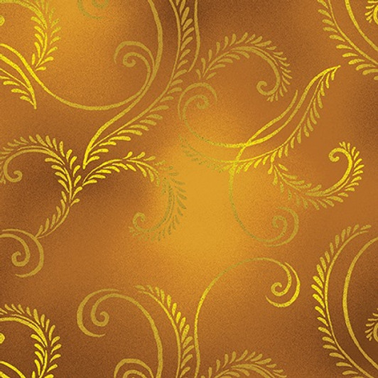 Kanvas Studio - Autumn Comfort Flannel - Harvest Scroll, Amber