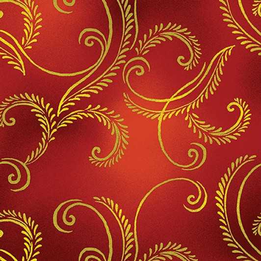 Kanvas Studio - Autumn Comfort Flannel - Harvest Scroll, Sienna