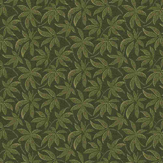 Marcus Fabrics - Rebekah's Basics - Leaves, Green