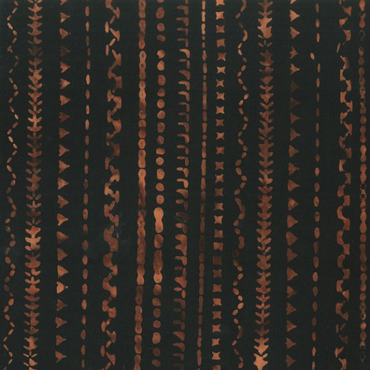 Anthology - Autumn Gray Batiks - Stripe, Expresso