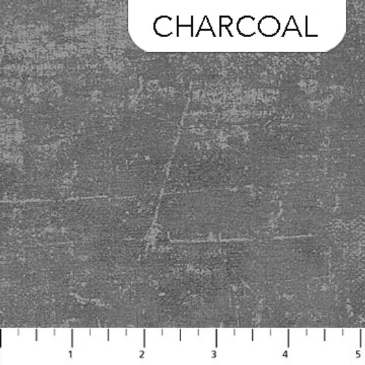 Northcott - Canvas Flannel, Charcoal