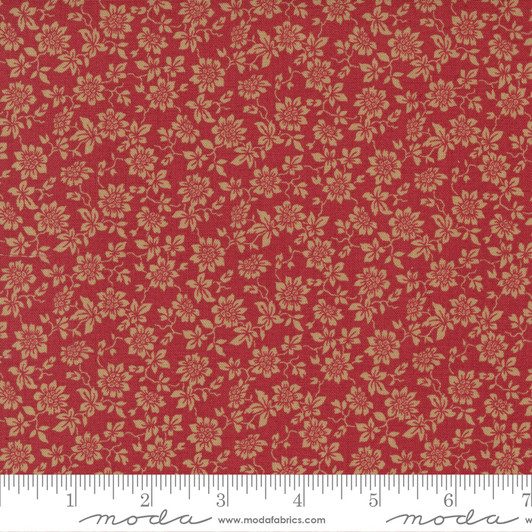 Moda - Bonheur De Jour - Toussaint Floral Rouge, Red