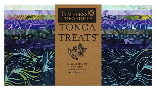 Timeless Treasures - Treat - Shortcake - 20 - 10" Squares - Twilight