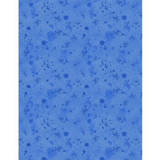 Wilmington Prints - School Is Cool - Paint Splatter, Blue