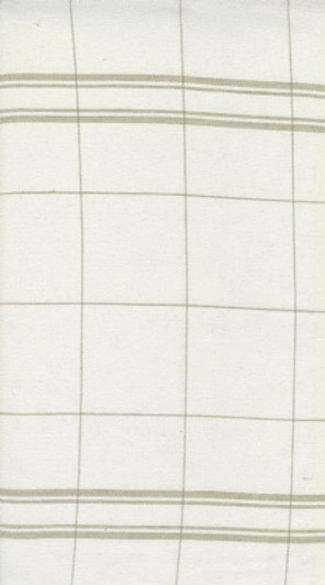 Moda - Easy Living Toweling - 18" Hemmed Edge Checks, Off White/Flax