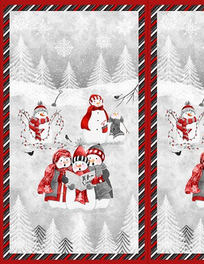 Wilmington Prints - Snowy Tidings - 24" Panel, Multi