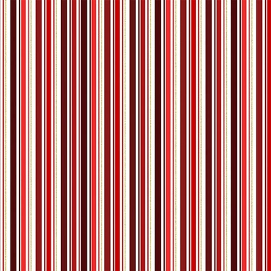 Hoffman Califorina - Holiday Sweets - Stripes, Red/Gold