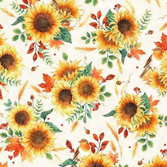 Hoffman Califorina - Fall For Autumn - Sunflower Bouquet, Harvest/Gold