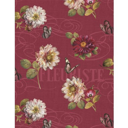 Wilmington Prints - Rosewood Lane - All Over Floral, Red