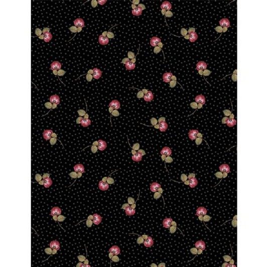 Wilmington Prints - Rosewood Lane - Flower Flurry, Black