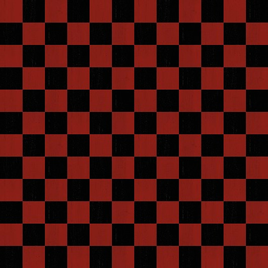 Riley Blake - I'd Rather be Playing Chess - Checkerboard, Black & Red