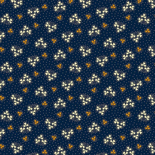 Andover - Indigo Cheddar - Shamrocks, Indigo