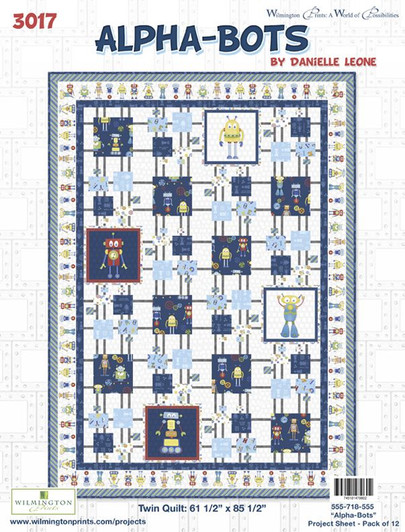 Quilt Kit - Alpha-Bots by Wilmington Prints