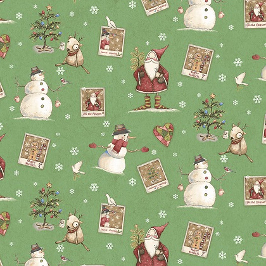 LARGE christmas panda fabric, cute Fabric