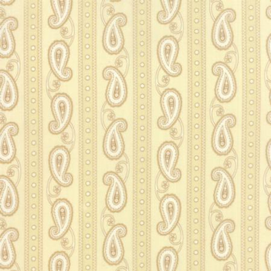 Moda - Polka Dots & Paisleys - Paisley Stripe, Cream