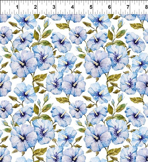 In The Beginning - Periwinkle Spring - Hibiscus, Periwinkle