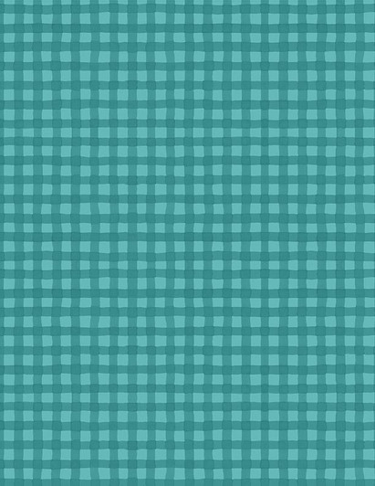 Wilmington Prints - Sunflower Sweets - Gingham, Teal