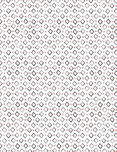 Wilmington Prints - Cocoa Sweet - Diamonds, White