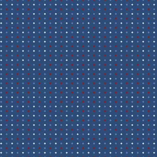 Marcus Fabrics - Star Struck - Diamonds, Blue