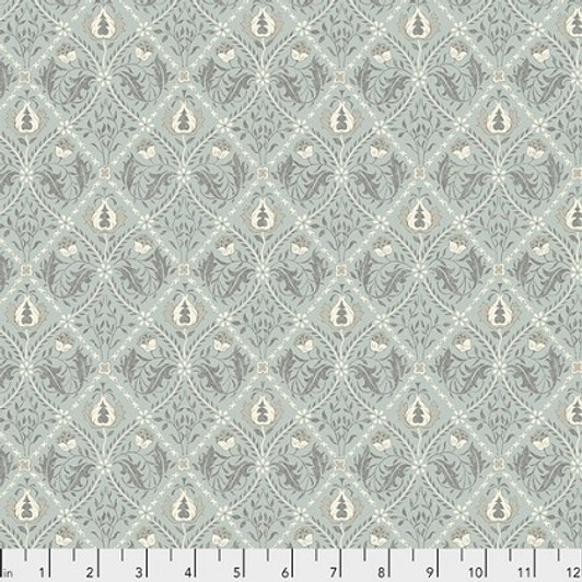 Free Spirit - Morris & Co - Floral Diamonds, Mint