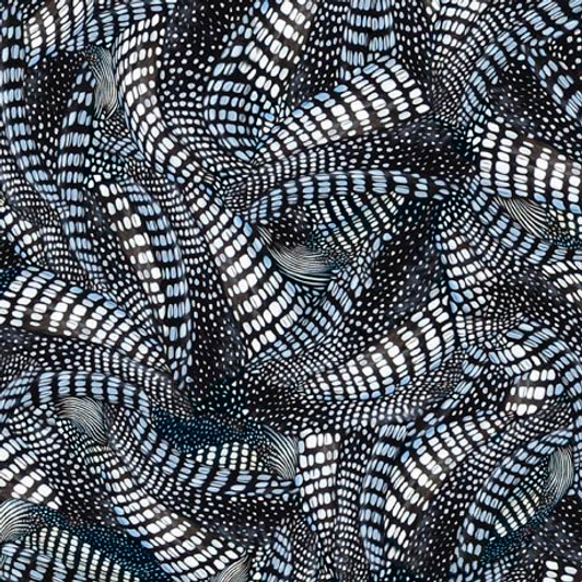 Quilting Treasures - Lakeside Loons - Feathers, Gray