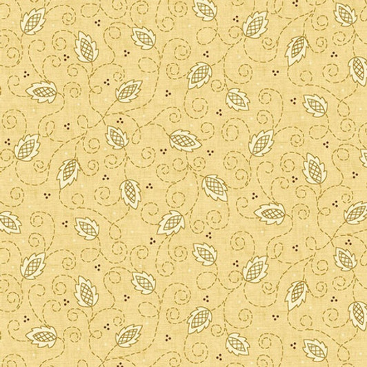 Henry Glass - Butter Churn Basics - Leaves, Light Beige