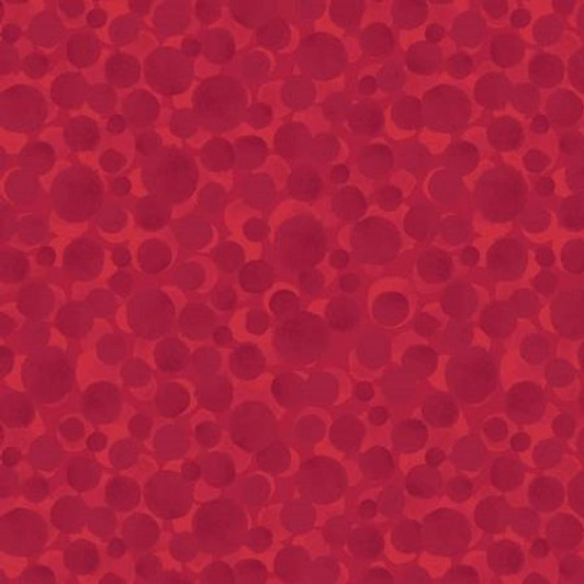 Lewis & Irene - Basics in Flannel - Bumbleberries, Postbox Red