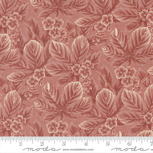 Moda - Chateau De Chantilly - Amelie Floral Leaf, Clay