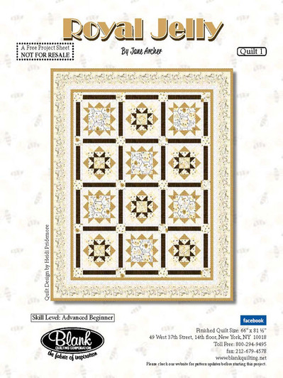 Quilt Kit - Royal Jelly by Blank Quilting (66" X 81 1/2")