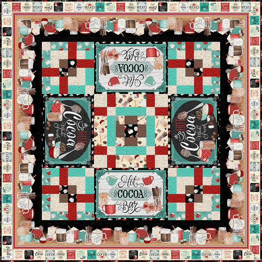 Table Topper - Cocoa Sweet by Wilmington Prints