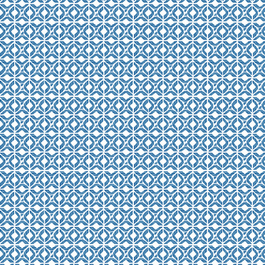 Benartex Traditions - Bluesette - Tile Geo, Blue/White