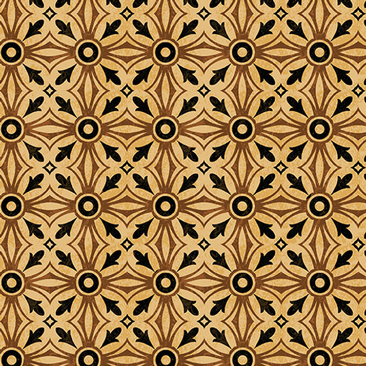 Benartex Kanvas - For The Love of Coffee - Coffee Medallion, Caramel