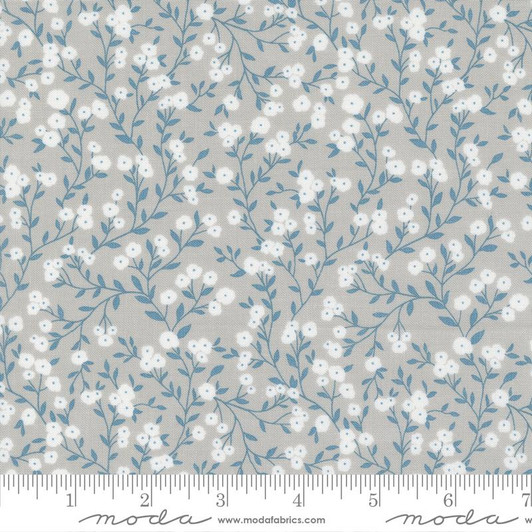Moda - Old Glory - Floral Vine, Silver
