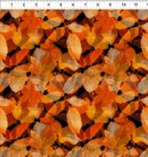 In The Beginning - Reflections of Autumn - Orange Leaves, Brown