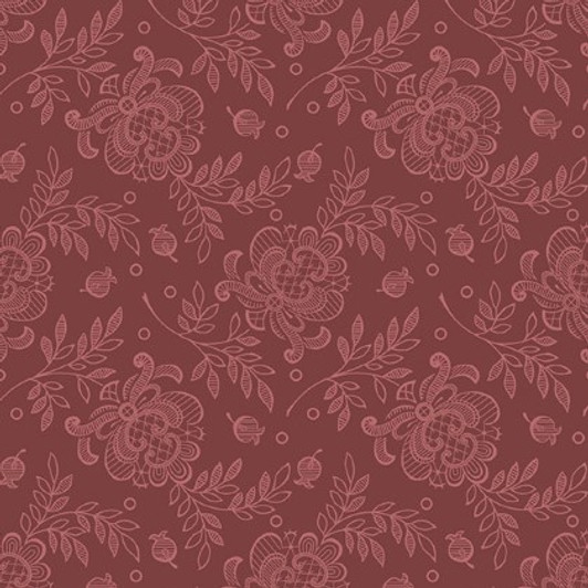 Andover - French Mill - Lace Rose, Red