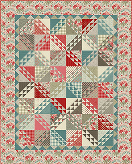Quilt Kit - Tradewinds Tide by Andover (Light) Twin Quilt
