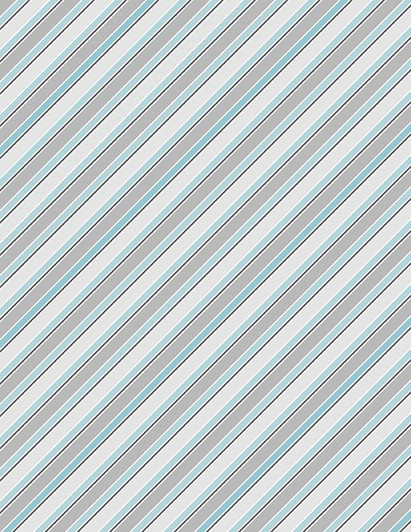 Wilmington Prints - Winsome Critters - Stripes, Blue/Gray