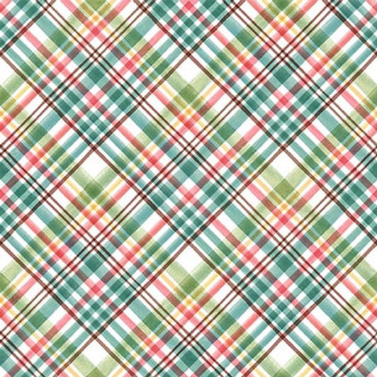 Blank Quilting - Flourish - Bias Plaid, Green