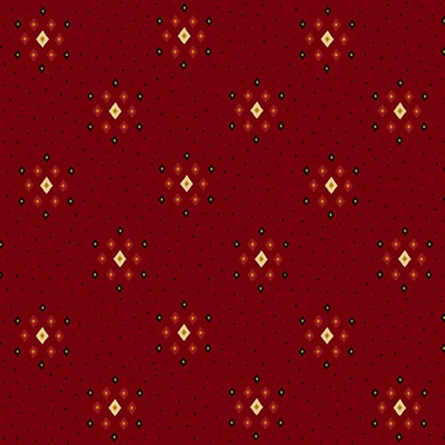 Henry Glass - Quiet Grace - Diamond Clusters, Cranberry