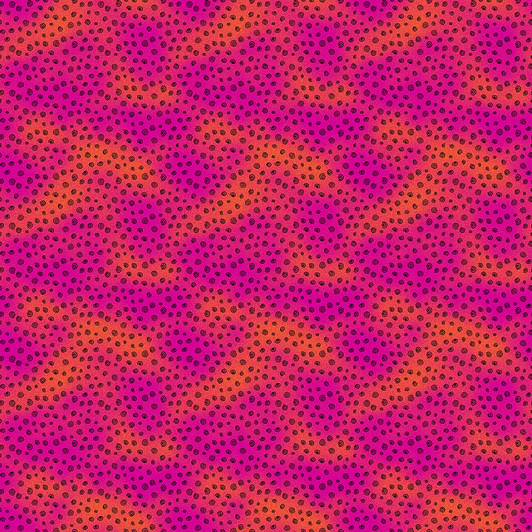 Clothworks - Earth Song - Spirals, Fuchsia