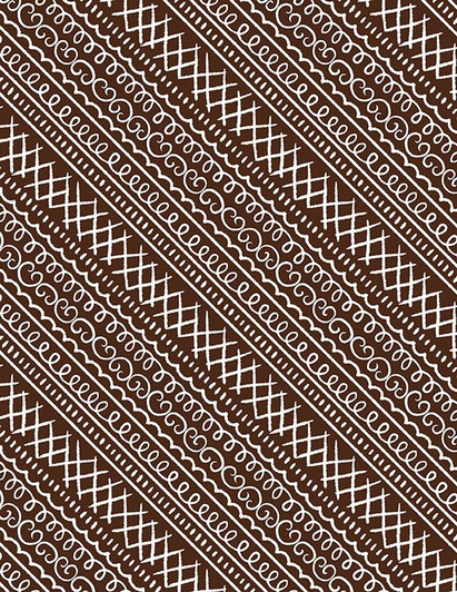 Wilmington Prints - Baking Up Joy - Icing Stripe, Chocolate