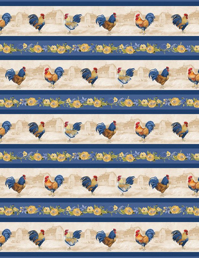 Wilmington Prints - Morning Serenade - Repeating Stripe, Multi