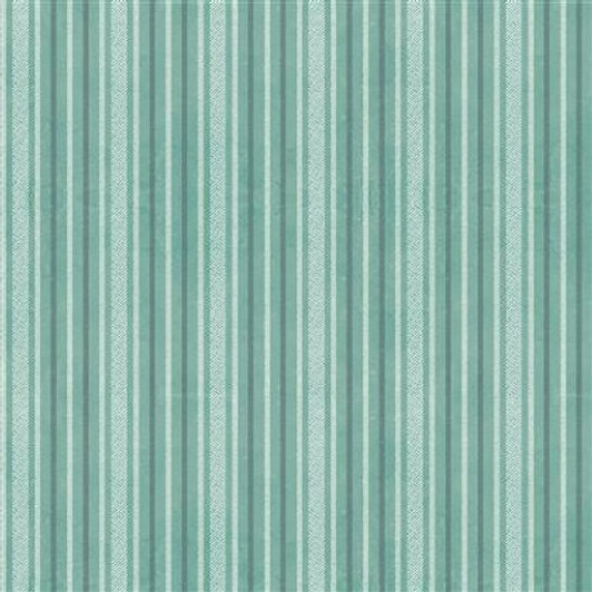 Clothworks - En Bleu - Stripe, Turquoise