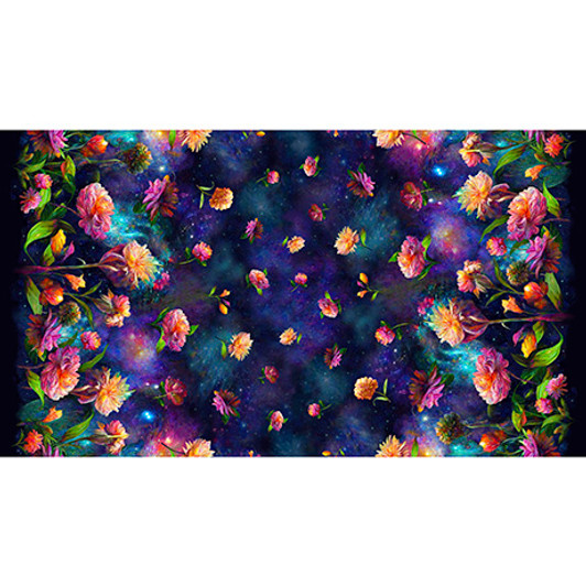 Treasures - Fleur Etoile - Floral Double Border, Midnight