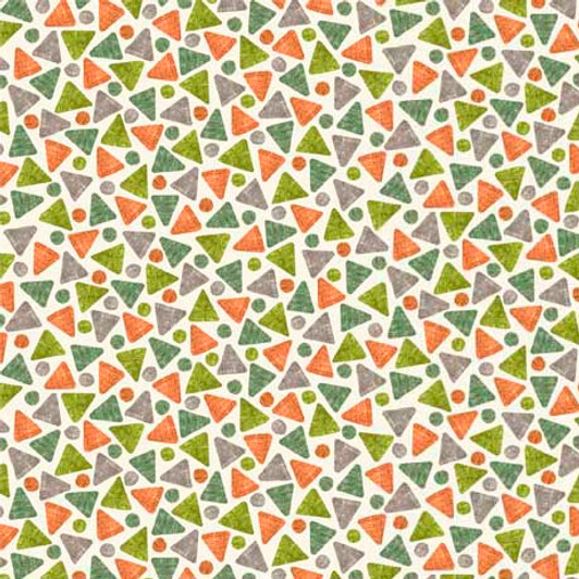 Quilting Treasures - Rejoice - Triangle Geo, Cream