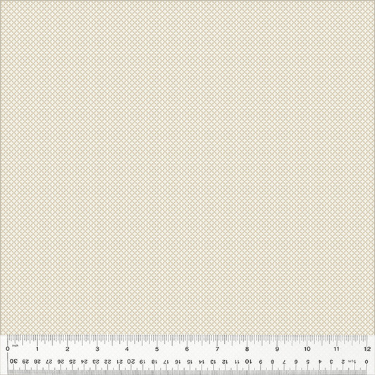 Windham Fabrics - Oxford - Micro Quatrefoil, Linen